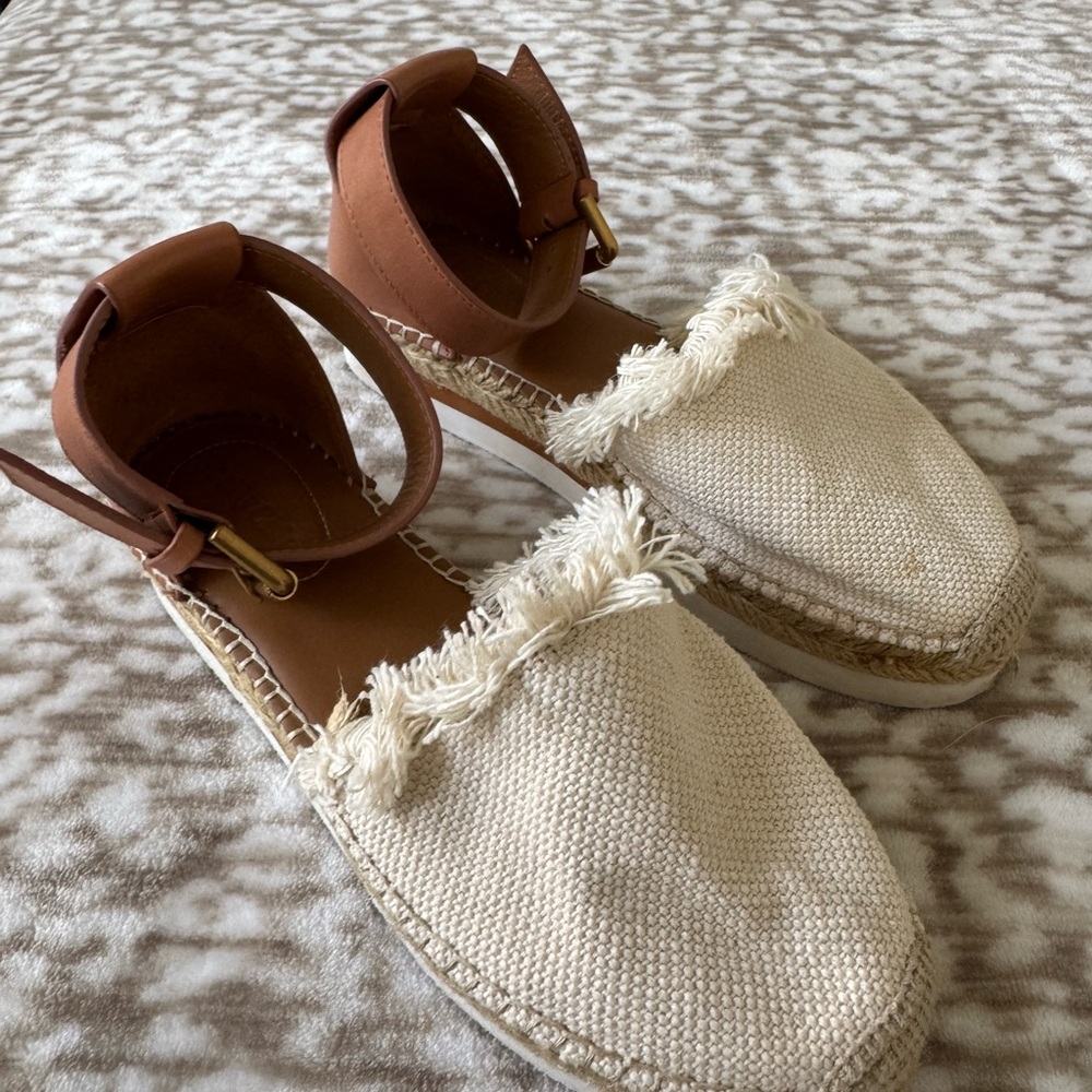 See By Chloe Fringed Espadrille Sandals